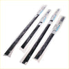 Black rubber windshield wiper blades in clear plastic packaging for weatherstrip door glass outer toyota hilux 1997-2005