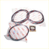 Black rubber weatherstrip set for 2-door toyota hilux 2004-2015 in clear packaging with red toyota branding