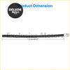 Black rubber weatherstrip 4cm wide 1145cm long for ford f250 f350 f450 1999-2016 showing back side