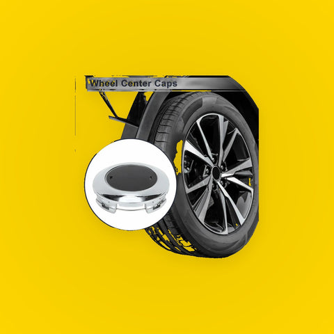 Wheel Center Cap for Toyota Land Cruiser (2008-2021) Silver Black Plastic