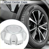 Shiny silver alloy wheel center cap with circular multifaceted design for toyota land cruiser 2008-2023