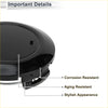 Black glossy finished robotic vacuum cleaner with sleek circular design in wheel center caps for toyota land cruiser packaging