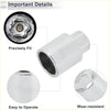 Chrome finished wheel lock lug nut socket with hex drive and smooth body for toyota 4wd ute offroad use