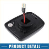 Black plastic mounting base with central hole and usb cable for white led license plate light assembly fit for 4wd ute offroad