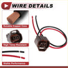 Brown plastic automotive wire connector with red and black wires for width indicator lights socket wiring toyota rav4 2013-2018