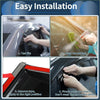 Black side window visor for toyota 4runner 2010 with adhesive strip for easy installation visible from the back side