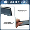 Black sleek 3d aerodynamic side mirror cover with thicker corrosion-resistant material for Toyota bZ4X 2023-2024 window deflectors