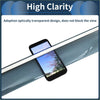 Optically transparent phone holder with sleek minimalist design for unobstructed screen viewing in toyota rav4 window deflectors