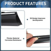 Black sleek 3d-designed windshield wiper blade with thicker corrosion-resistant material for toyota rav4 2019 side window vent