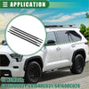 Black rubber windshield wiper blades for toyota vehicles window weatherstrip trim seal belt no 681630c031 side view