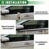 Black car door handle trim strip showing back side for toyota prius window weatherstrip trim seal belt kit