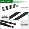 Black rubber window weatherstrip trim seal belt kit with orange and white plastic buckles for toyota prius