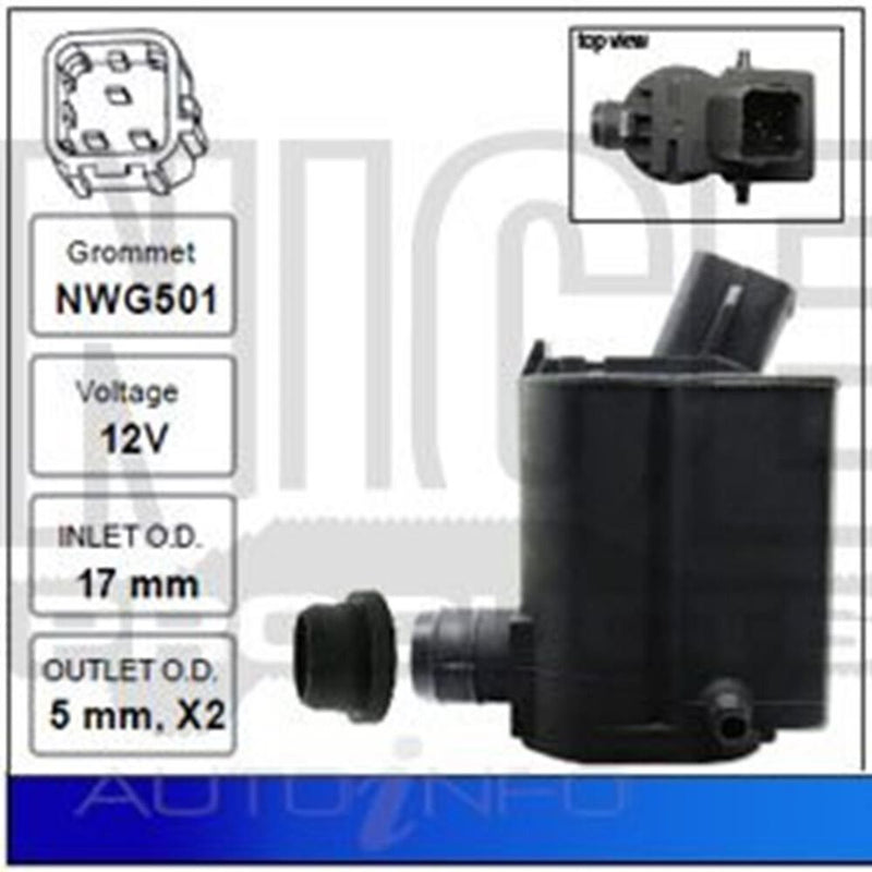 Hyundai Getz TB 5mm Windscreen Washer Pump (2002-2011)