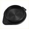 Black plastic circular windshield washer fluid reservoir cap with handle and radial grooves for toyota venza 2009-2015