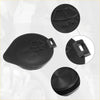 Black plastic windshield washer fluid reservoir cap with textured surface and molded handle for toyota venza 2009-2015