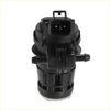 Black plastic windshield washer motor pump with molded connector and side ports for toyota rav4 2004-2014 back view