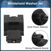 Black solid plastic windshield washer nozzle with strong pressure jet for toyota 4wd ute and offroad use