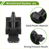 Black solid plastic windshield washer nozzle with strong pressure jet for toyota 4wd ute and offroad models 2007-2013