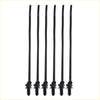 Six black plastic cable ties with serrated ends for windshield washer nozzle set on toyota avalon 2013 to 2018