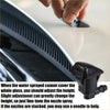 Black plastic adjustable height windshield washer nozzle for toyota sienna 2011-2023 shown from back side