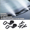 Black plastic windshield washer nozzle spray kit with connectors for toyota sienna 2011-2023 shown from back side