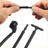 Black plastic windshield wiper arm adapter set for toyota solara 2004-2008 in rear view for washer nozzles kit