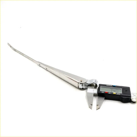 Silver metal windshield wiper arm with sleek design for nissan datsun 620 1972-1979 with digital caliper measurement