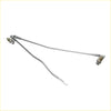 Silver metal windshield wiper linkage with gold-toned adjustment fittings for toyota hilux 1978-1983
