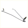 Silver metal windshield wiper linkage with adjustable arms and hardware for toyota hilux 1978 to 1983