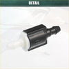 Black plastic fuel filter with white translucent fittings for windshield wiper washer nozzle toyota highlander 2001-2007