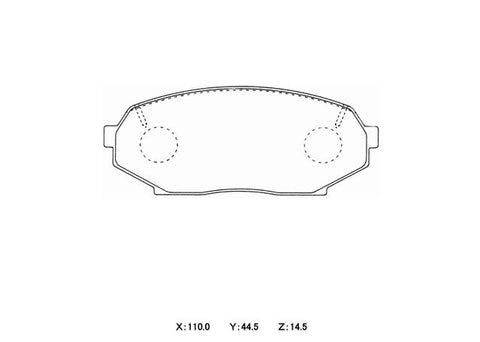 Winmax W3 Circuit Front Brake Pad Set WMP233-W3