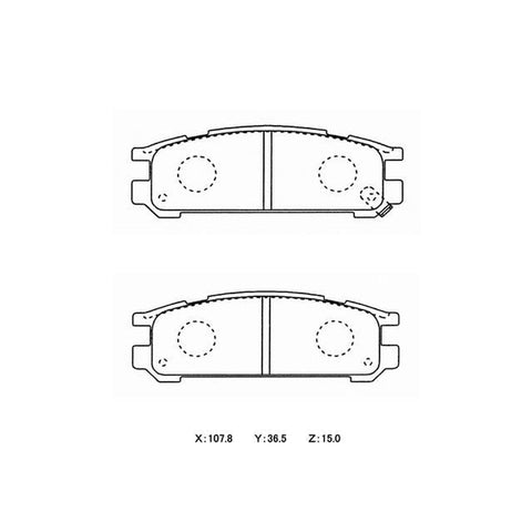 Winmax W1 Sport Rear Brake Pad Set WMP237-W1