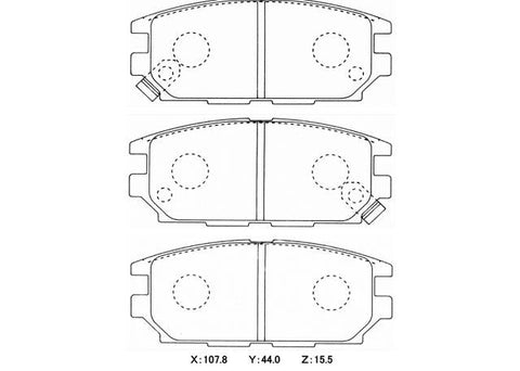 Winmax W3 Circuit Rear Brake Pad Set WMP264-W3