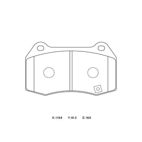 Winmax W6.5 Race Front Brake Pad Set WMP329-W6.5