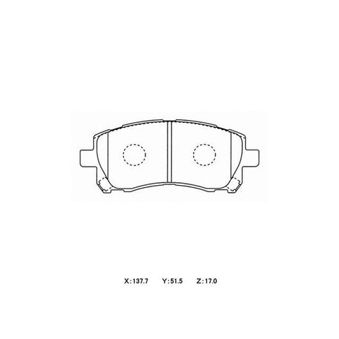 Winmax W1 Sport Front Brake Pad Set WMP349-W1