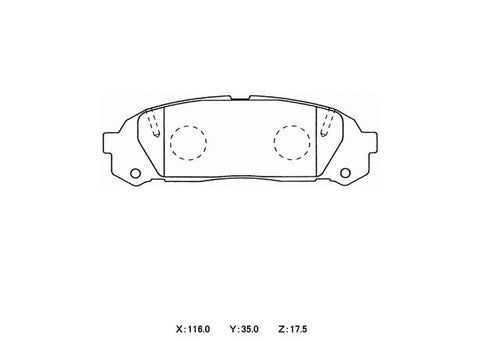 Winmax W5 Race Rear Brake Pad Set WMP353-W5