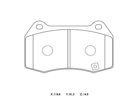 Winmax W3 Circuit Front Brake Pad Set WMP590-W3