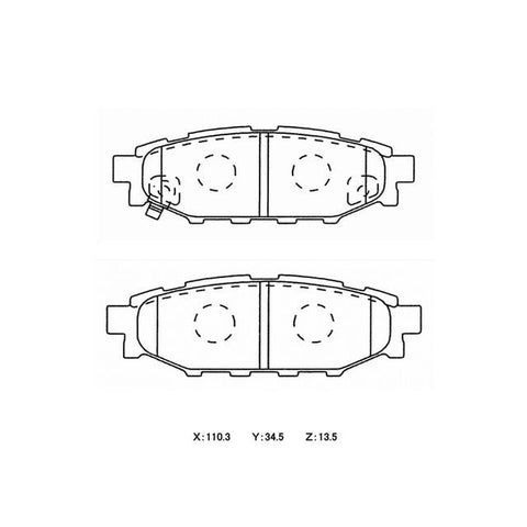 Winmax W7 Race Rear Brake Pad Set WMP655-W7