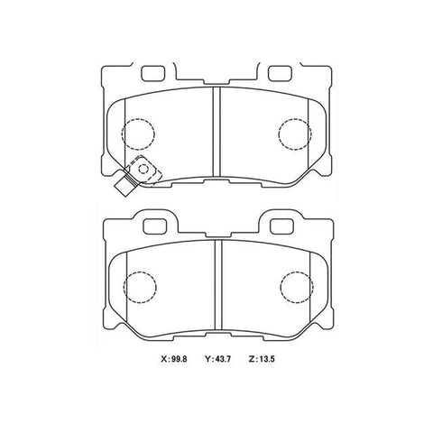 Winmax W5 Race Rear Brake Pad Set WMP696-W5