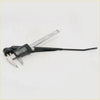 Black digital caliper with stainless steel scale and display measuring a wiper arm assembly for toyota hilux 1978-1983