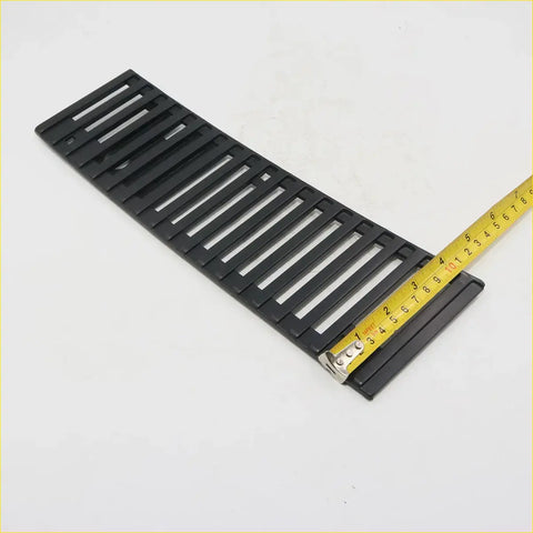 Black plastic wiper cowl grill set with rectangular slots and textured surface for nissan d21 navara ute 1986-1997
