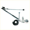 Silver and black metal wiper linkage arm with adjustable arms and mounting hardware for toyota hilux 2004 to 2015