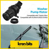 Black plastic wiper windscreen washer pump motor with black rubber gasket for toyota hilux kun16 kun25 kun26 models