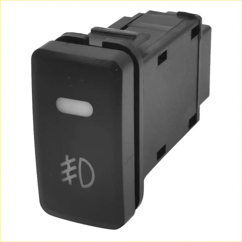 Black plastic wired fog light switch for toyota vigo with white indicator and engraved japanese characters