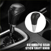 Black and silver automatic gear shift knob with textured grip wood pattern for toyota land cruiser