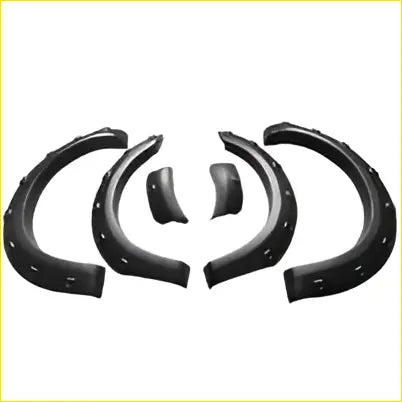 Wrinkle matt black rubber fender flares with textured surface and reinforced edges for great wall gwm ute cannon 2020-on