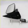 Black plastic side-view mirror with rectangular glass and mounting bracket for toyota hilux 2005-2015 led door wing mirror