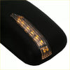 Black plush mousepad with amber led strip along curved edge for toyota hilux mk5 d4d door wing mirror replacement