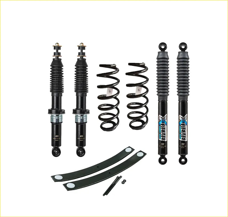 Black easex shock absorbers and coil springs for xgg mountain series 40-50mm lift kit mitsubishi triton l200 mv next